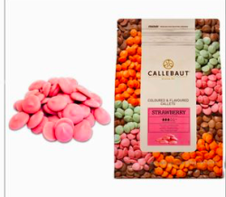 Изображение Розовый шоколад со вкусом клубники Callebaut, 100 гр